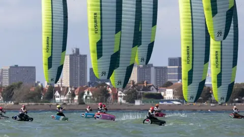 IKA media / Mark Lloyd Formula Kite European Championships off Eastney