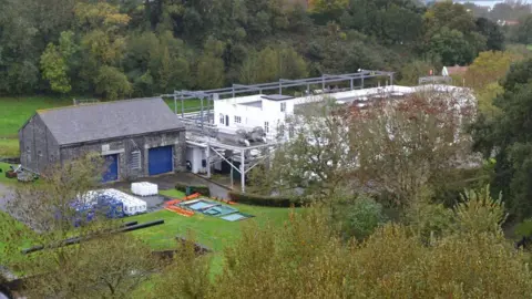 Water treatment works at St Saviour's reservoir