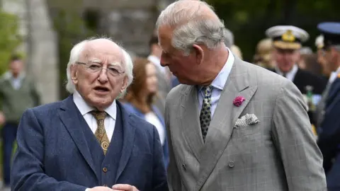 EPA President Michael D Higgins and the Prince of Wales