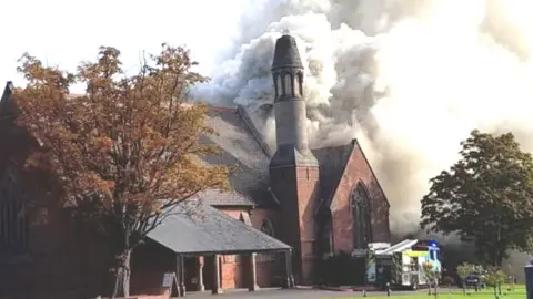 Tandem Funerals/Twitter Scene of the blaze