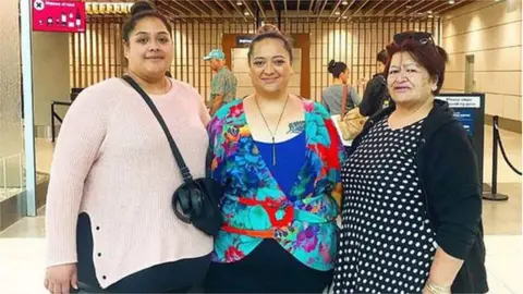 Supplied Three women told too big for business class seats