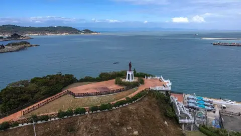 Getty Images A general view of the Chiang Kai-shek Memorial Park on Nangan island in Taiwan's Matsu Islands on October 13, 2023.