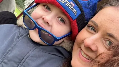 Emma Morgan Emma Morgan with her son Tom