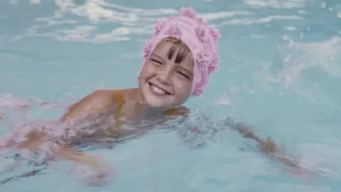 Child swimming