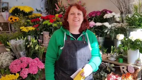 Florist Debbie Davies