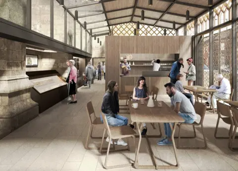 Bauman Lyons & BlocVisual Artist impression of Hull Minster's extension