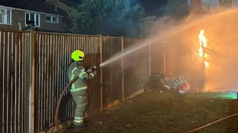 House fire in Larch Walk, Heybridge