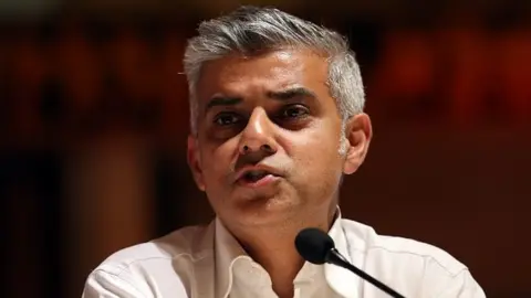 Getty Images Sadiq Khan at hustings in July 2015