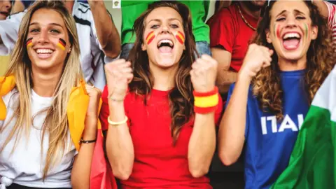 Getty Images Female football fans