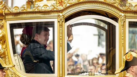 Getty Images King Willem-Alexander riding in the carriage in 2014