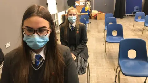 Pupils at a school in Stoke-on-Trent