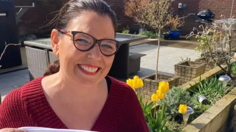 BBC Debbi Long in her garden