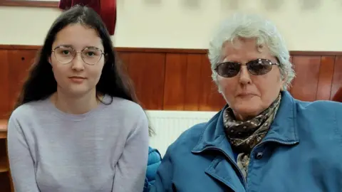 Sofiya Jaworiwsky with her grand daughter