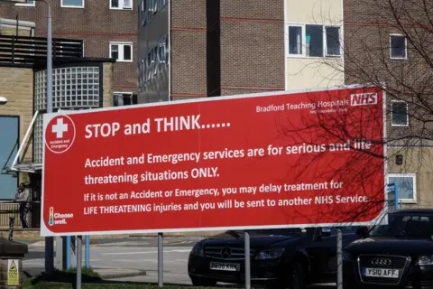 Alamy Bradford Royal Infirmary A&E department