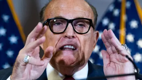 Getty Images Rudy Giuliani at Republican National Committee presser on 19 November