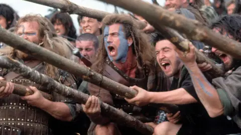 Getty Images Mel Gibson in a scene from the film Braveheart