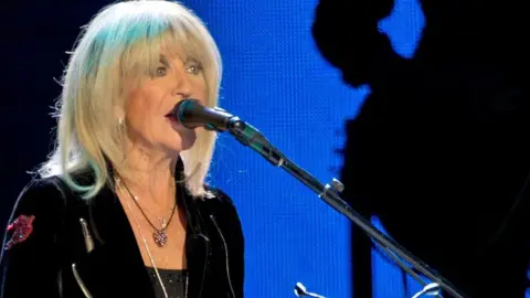 Getty Images Christine McVie performs at the O2 Arena in London