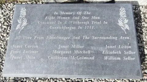 Islandmagee witches plaque