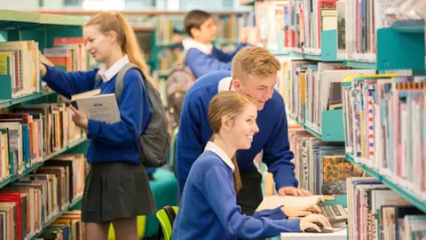 BBC Children in library