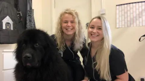 Katie Prescott Anna and Selina run the Dog House dog grooming salon