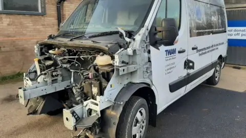 BBC Van after the theft