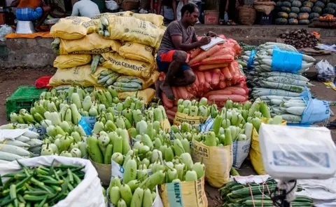 AFP Food wholesale market in India