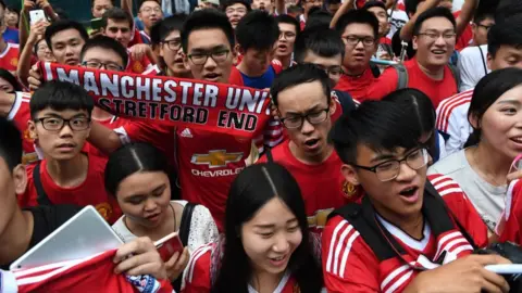 Getty Images Chinese fans of Manchester United
