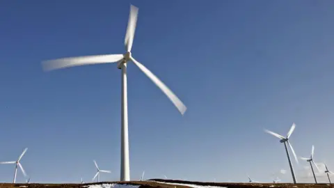 Getty Images Wind turbines