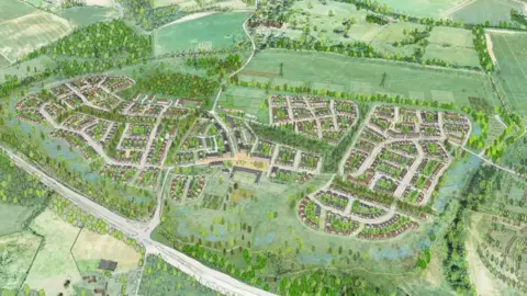 Savills/East Herts District Council Artist impression of Village 7