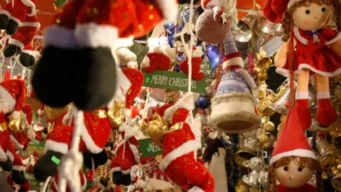 Reuters The inside of a Christmas decoration shop