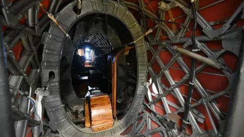 RAF Museum Interior of part-restored aircraft