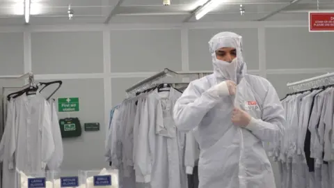 BBC Gordon Corera visited the Newport Wafer Fab plant