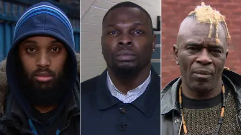 BBC Mahamed Hashi, Gwenton Sloley and Ken Hinds (left to right)