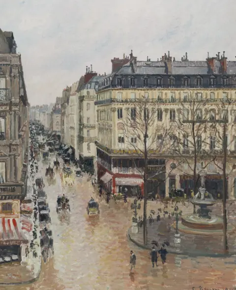 Museo Thyssen-Bornemisza Camille Pissarro, 'Rue Saint Honoré in the Afternoon. Effects of Rain'