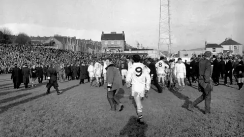 Alamy demonstrators on pitch