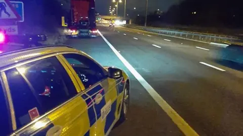OPU Warwickshire The scene on the M6