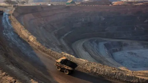 Getty Images Open pit copper and cobalt mine in Southern DRC