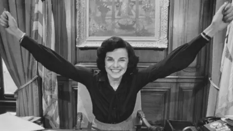 Getty Images Diane Feinstein celebrating her election in 1978.