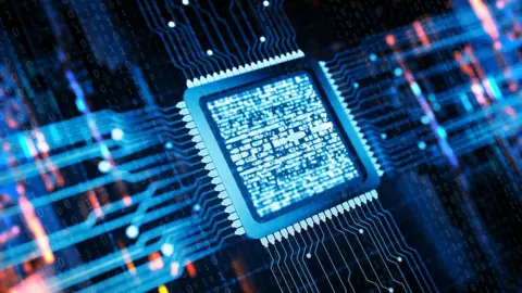 Getty Images A computer chip and circuit board