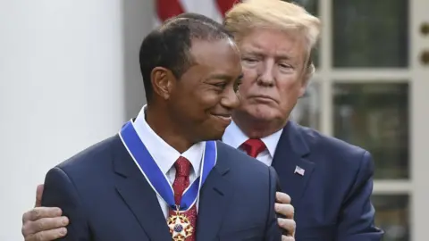 Donald Trump and Tiger Woods