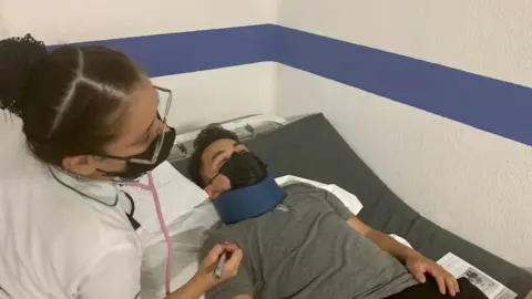 BBC Emerson in hospital