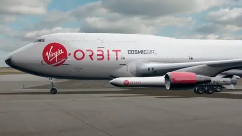 Virgin Orbit Cosmic Girl with Launcher One