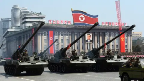 Getty Images North Korean artillery units