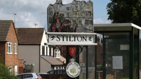 Geographer/Geograph Stilton village sign