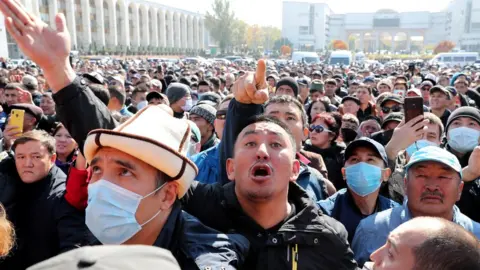 EPA Protesters in Bishkek, 7 October