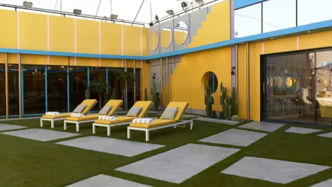 Channel 5 The garden in the Celebrity Big Brother 2018 house