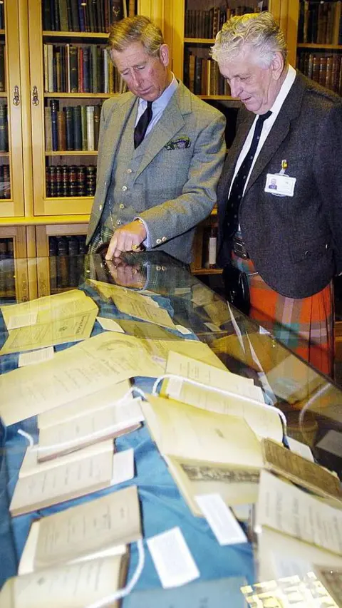 Getty Images King Charles at Sabhal Mor Ostaig