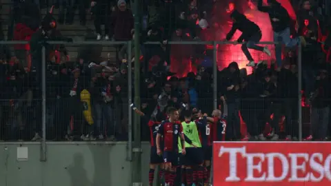 Getty Images Sambenedettese players celebrate