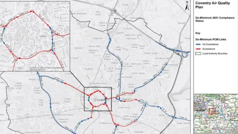 Coventry City Council An air quality map