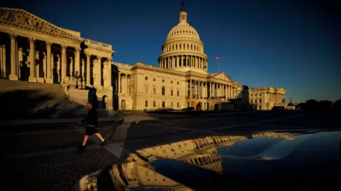 Getty Images The US Capitol building on the morning after the midterm elections